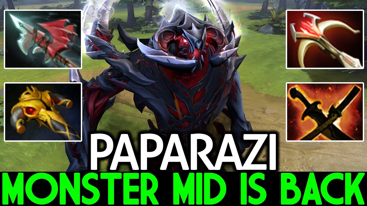 PAPARAZI [Shadow Fiend] Monster Mid is Back with Full Physical Build Dota 2