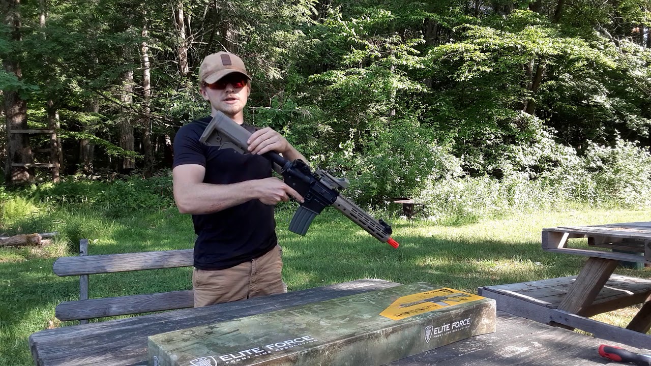 Elite force M4 CQB Review. Fox airsoft.