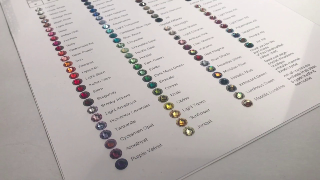 Episode 24 How I select my Swarovski Crystal colors