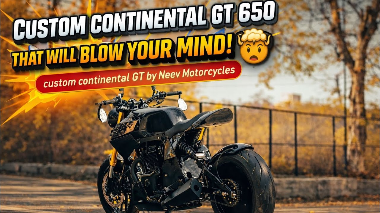From Stock to Savage: Continental GT 650 Custom Build 🔥