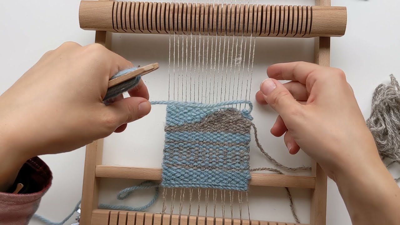 Weaving mini tutorial 5: COMPLETING A HILL / WAVE SHAPE (FILLING IN)