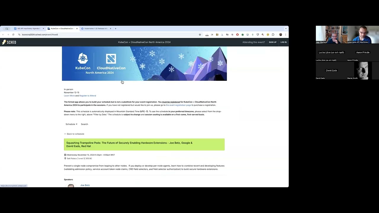 Kubernetes SIG API Machinery - 20240918