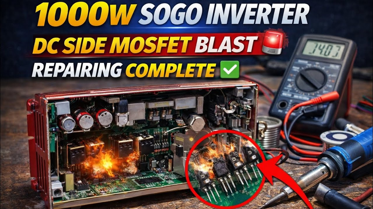 Sogo 1000W inverter blast repairing full video 