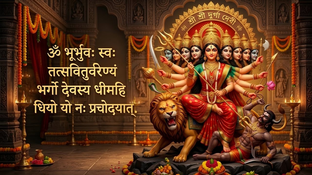 Non stop Gayatri Mahamatra in hindi || Om bhur bhuva swaha || Gayatri mahamatra in hindi