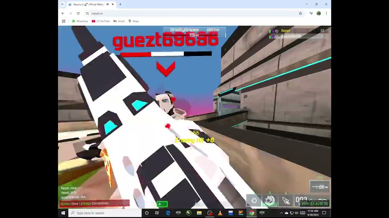 Repuls.io 1v1ing guest69696 #gameplay