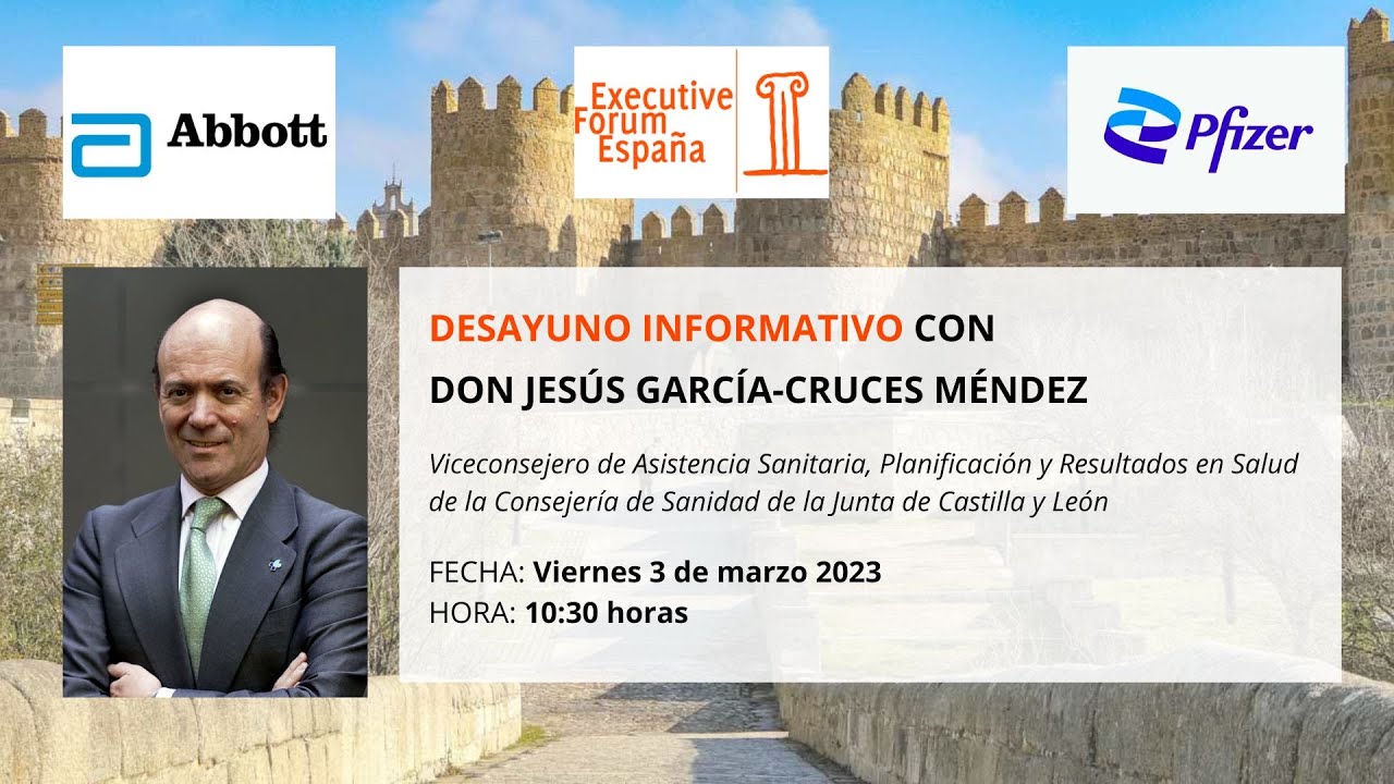 Desayuno Informativo con Don Jesús García-Cruces, Viceconsejero de la Junta de Castilla y León