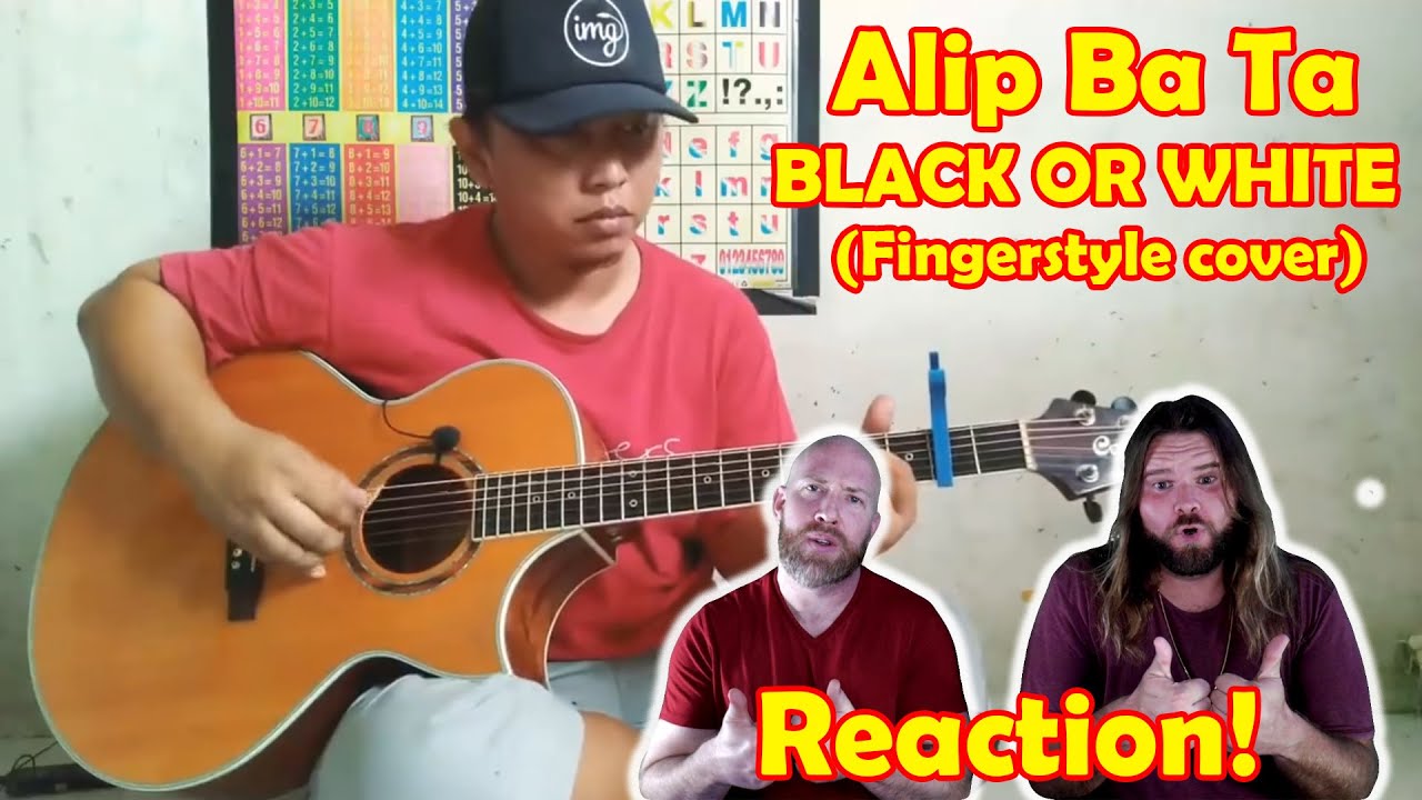 Реакция музыкантов на ALIP_BA_TA BLACK OR WHITE (кавер в стиле фингерстайл)
