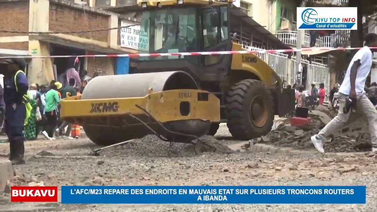 Bukavu : l’AFC/M23 réhabilite des tronçons routiers dégradés à Ibanda