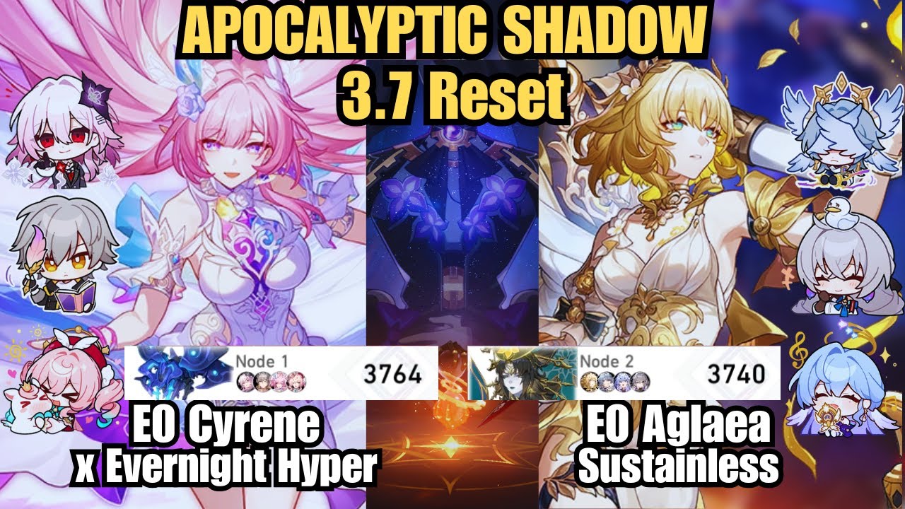HSR AS 3.7 Reset | E0 Cyrene x E0 Evernight Main DPS & E0 Aglaea Sustainless | Honkai: Star Rail