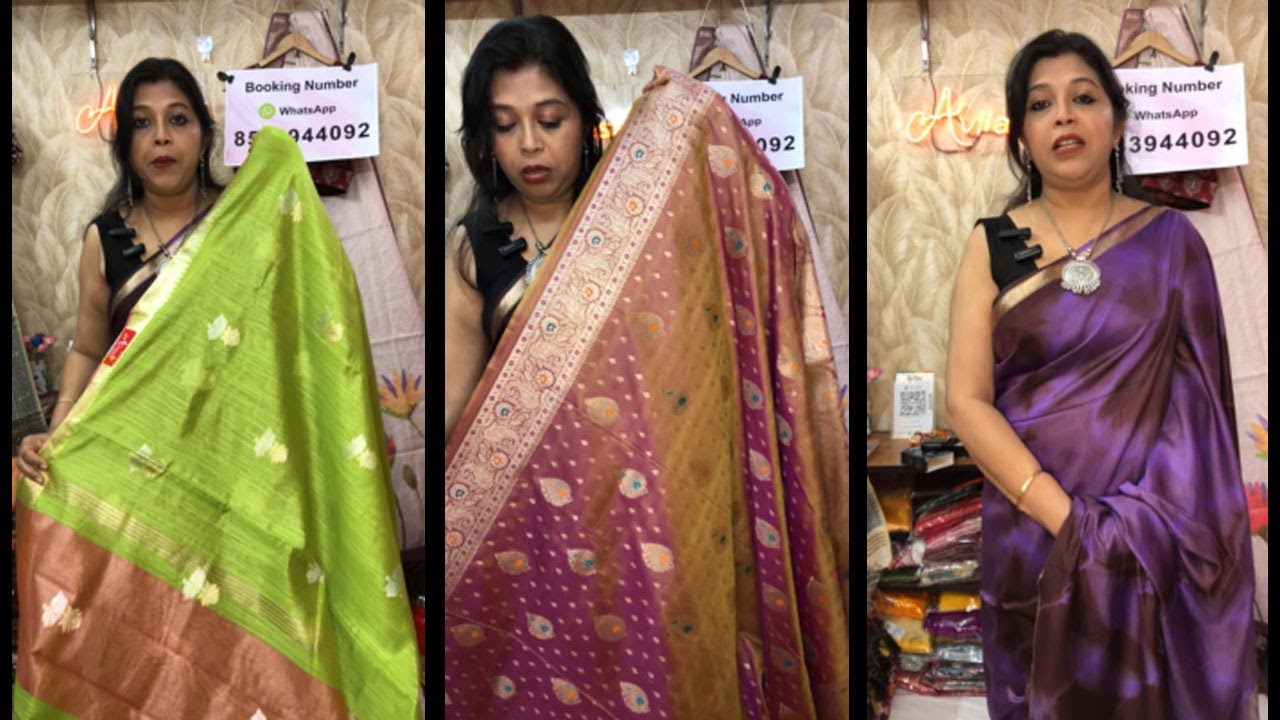Trending Ghicha, Pattu & Crepe Sarees | Lightweight Handloom Saree Collection