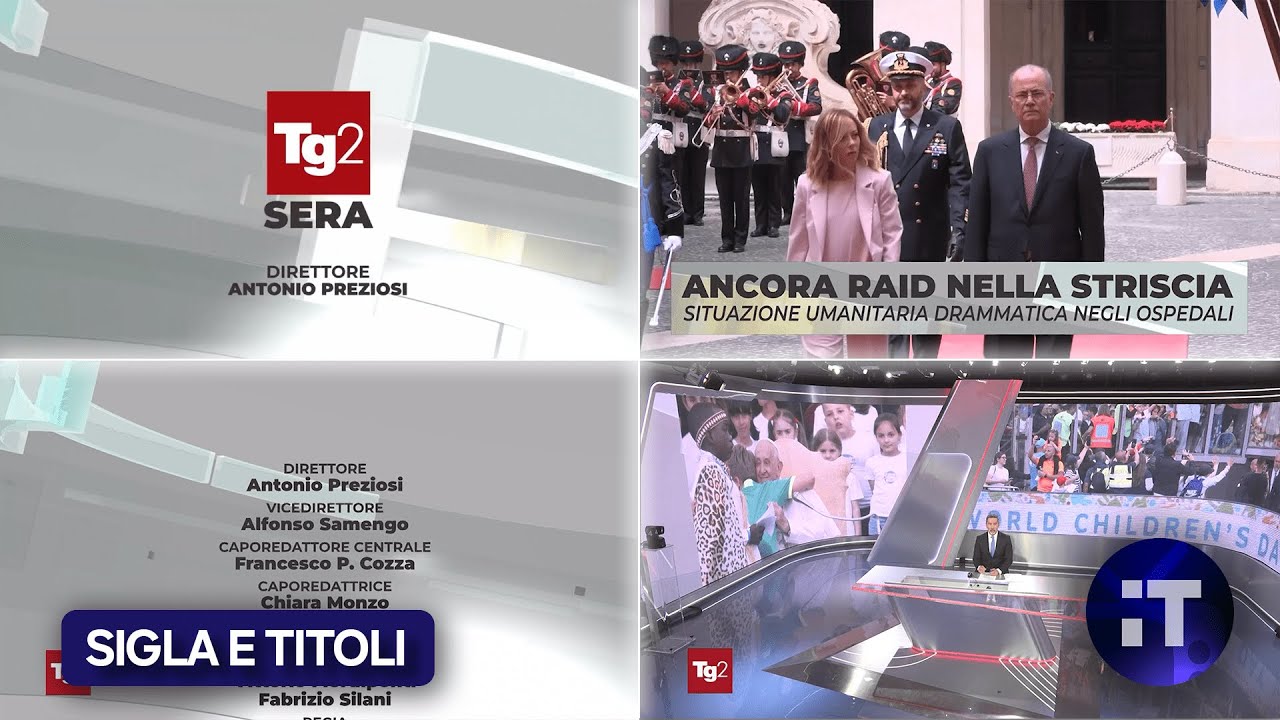 TG2 - NUOVA Sigla e Studio | dal 25 Maggio 2024