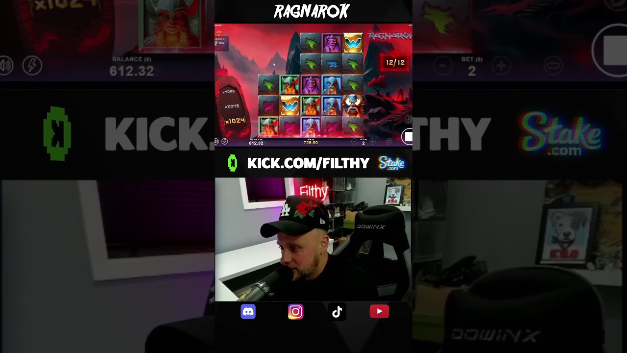 RAGNAROK SLOT INVADES 🪓 THE BALANCE WITH A BIG WIN 💰#ragnarok #win #casino #bigwin #slot