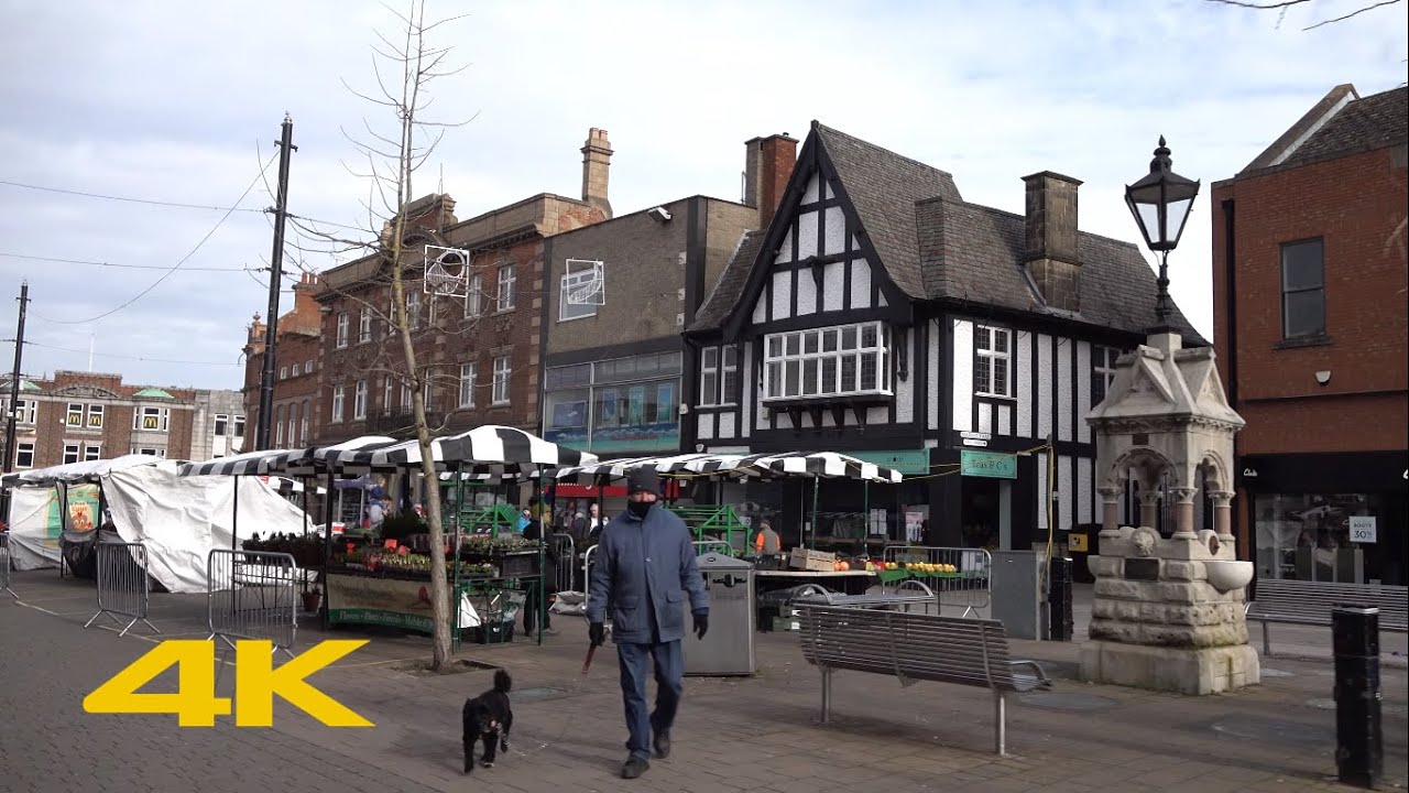 Loughborough Walk: Town Centre【4K】