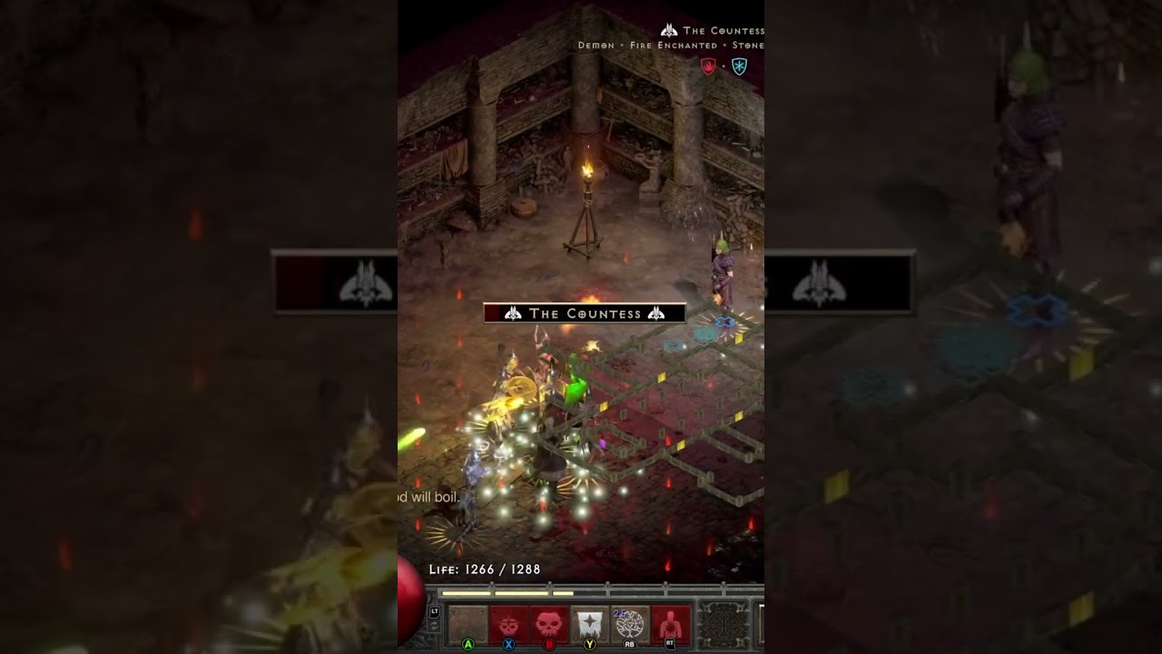 Ist Rune from terrorized countess - Diablo 2 Resurrected 