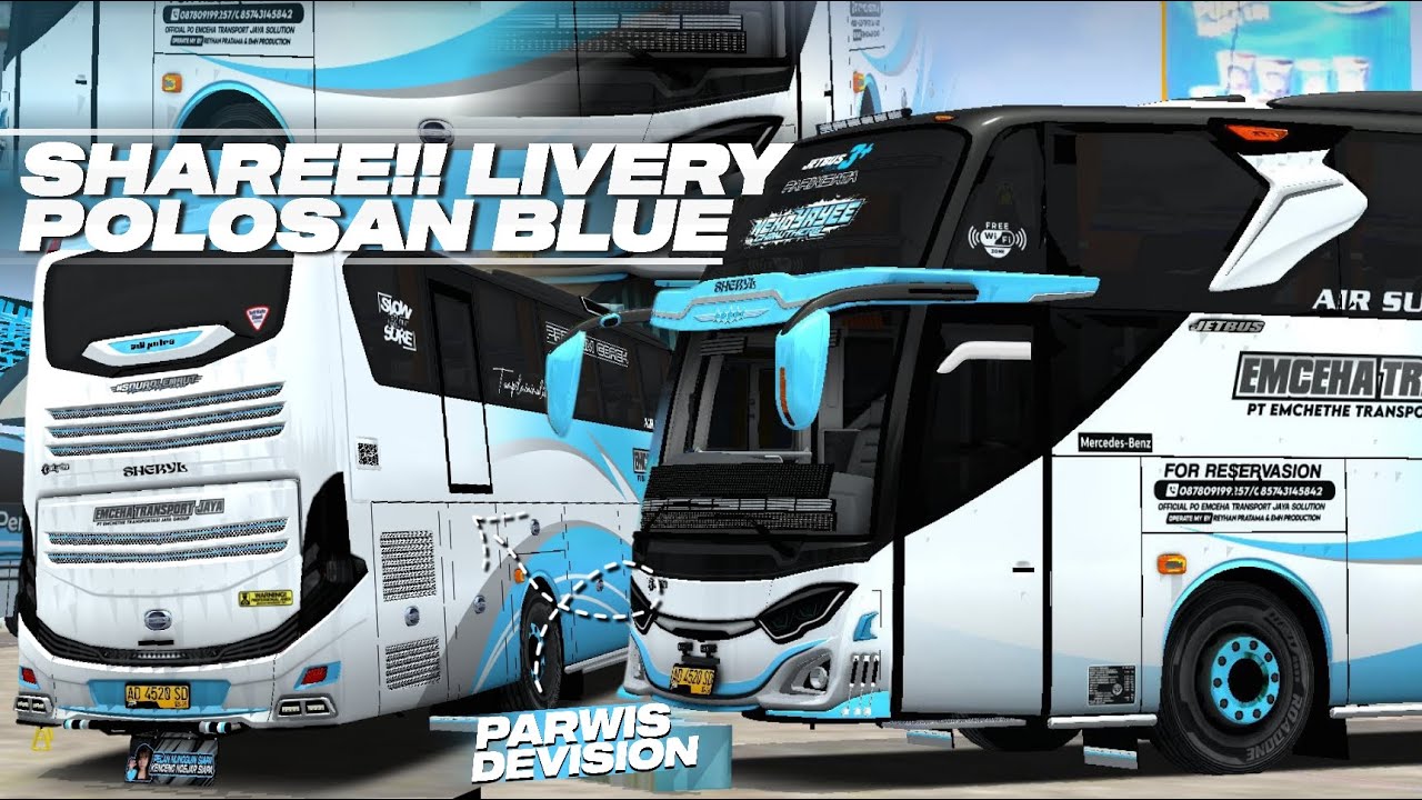 SHARE LIVERY‼️POLOSAN SIMPLE KECE🤩😋 | PARIWISATA DEVISION MOD JB3 RM SDV+ 