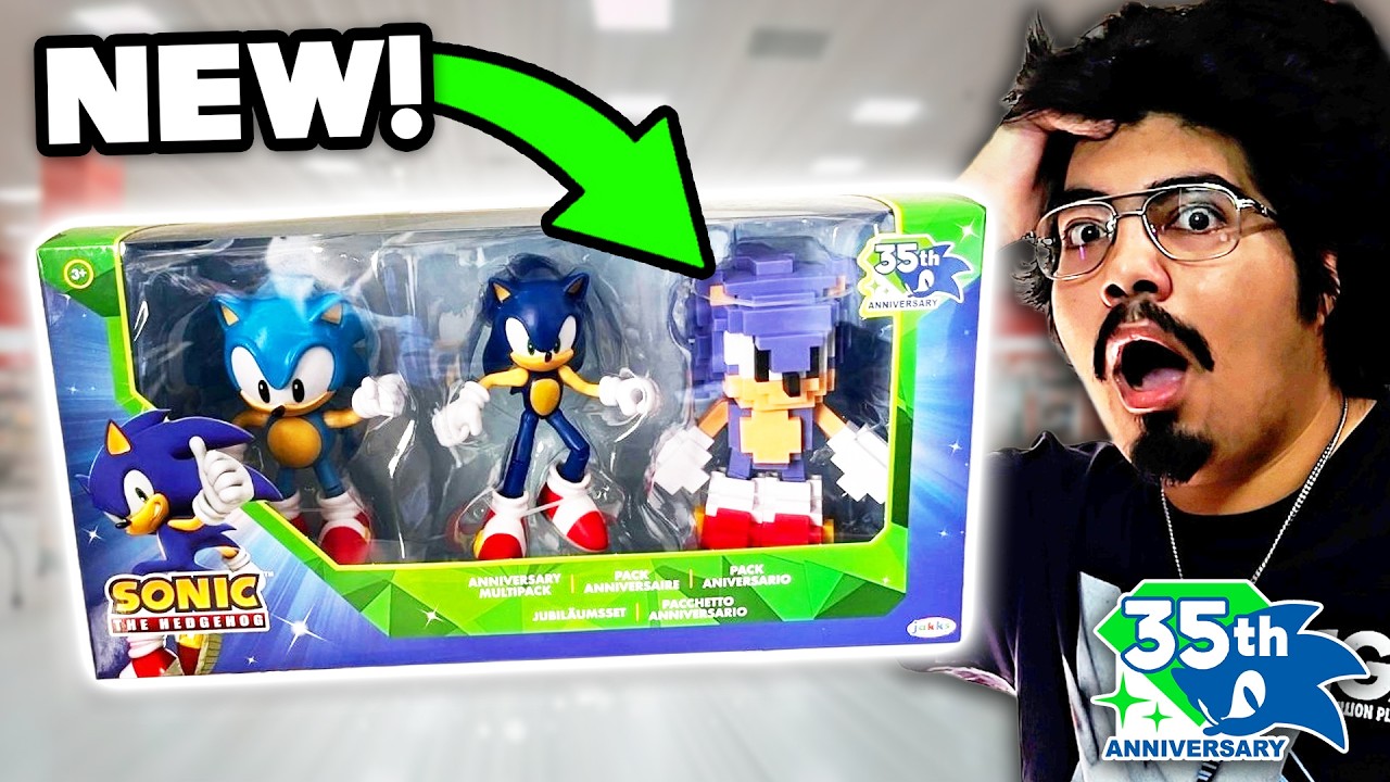 Представлен новый мультипак JAKKS, посвященный 35-летию Соника! (+ Список товаров Sonic в GameStop!)