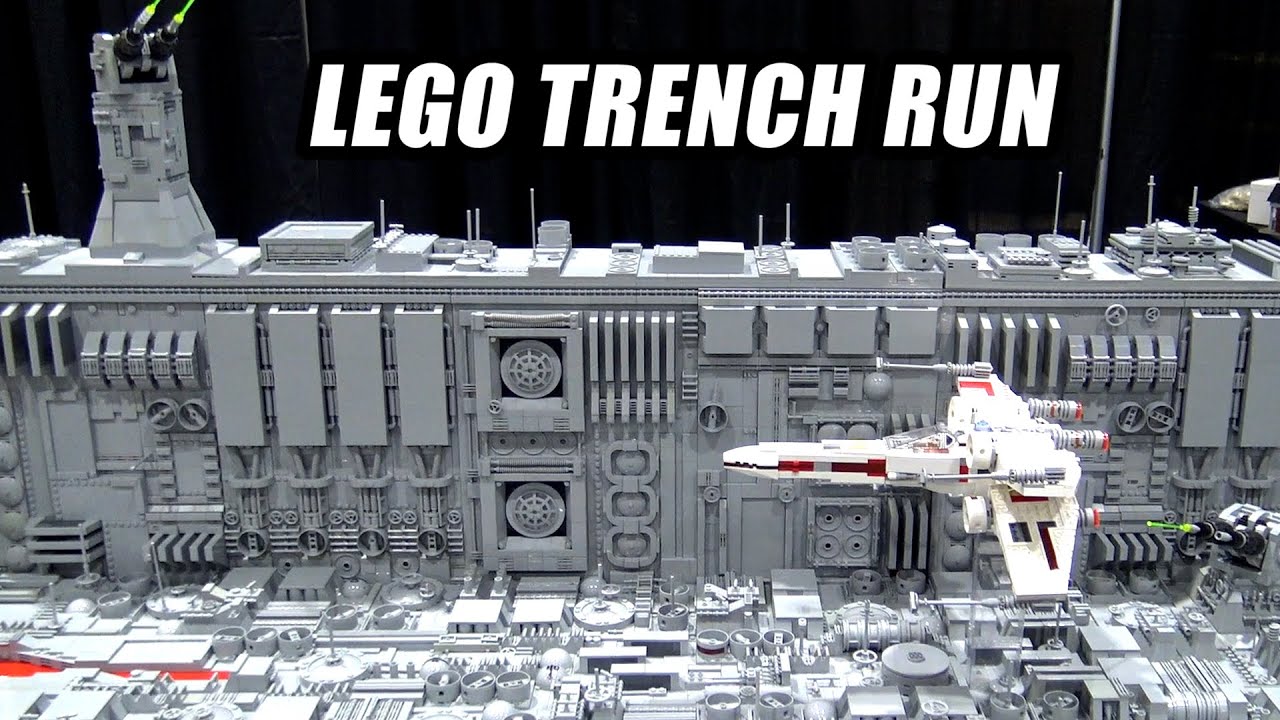 Huge LEGO Star Wars Death Star Trench Run