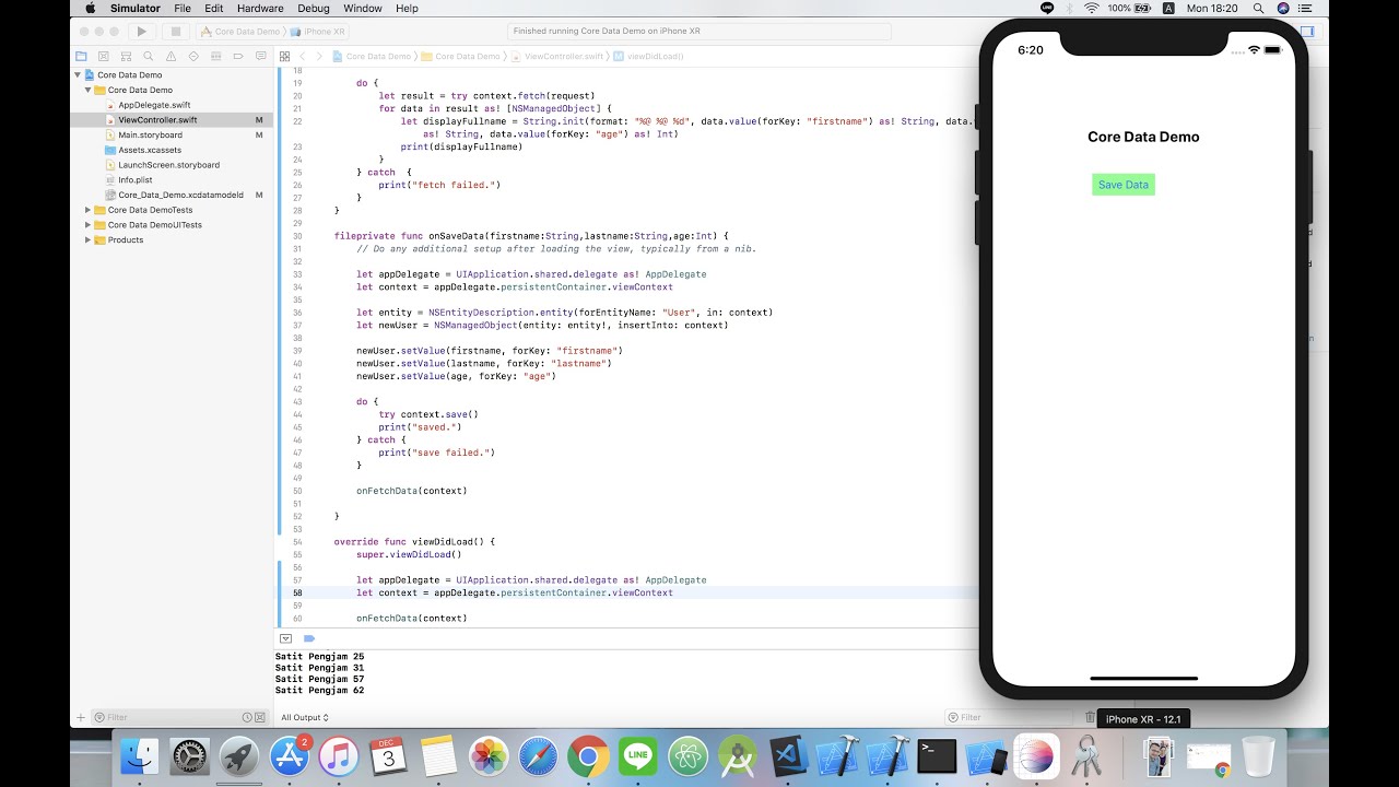 Swift :: How to use Core Data.