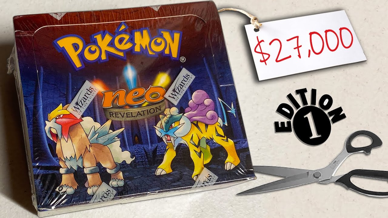 Opening A 1ST EDITION NEO REVELATION Sealed Pokemon Booster Box !!!