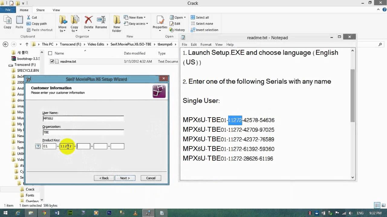 serif movieplus x6 setup
