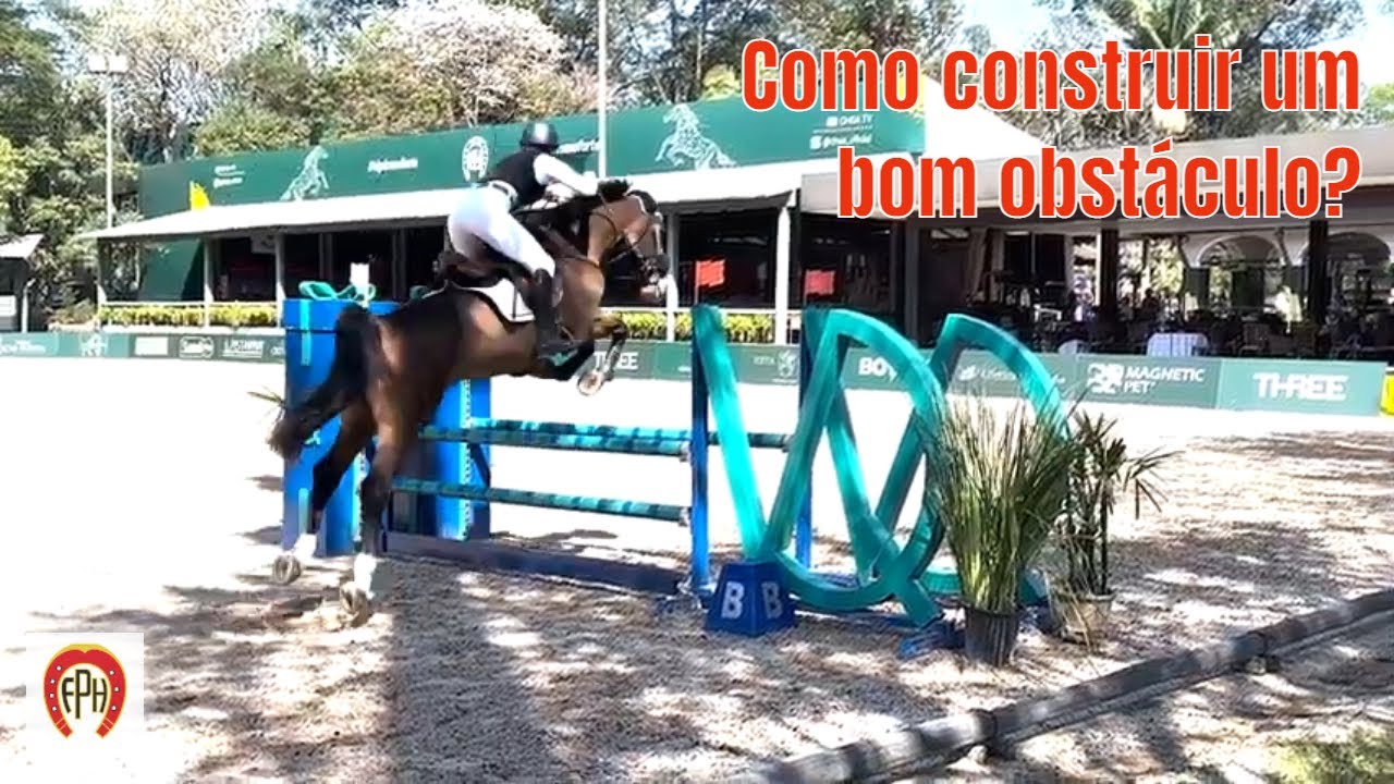 A arquitetura dos obstáculos de hipismo