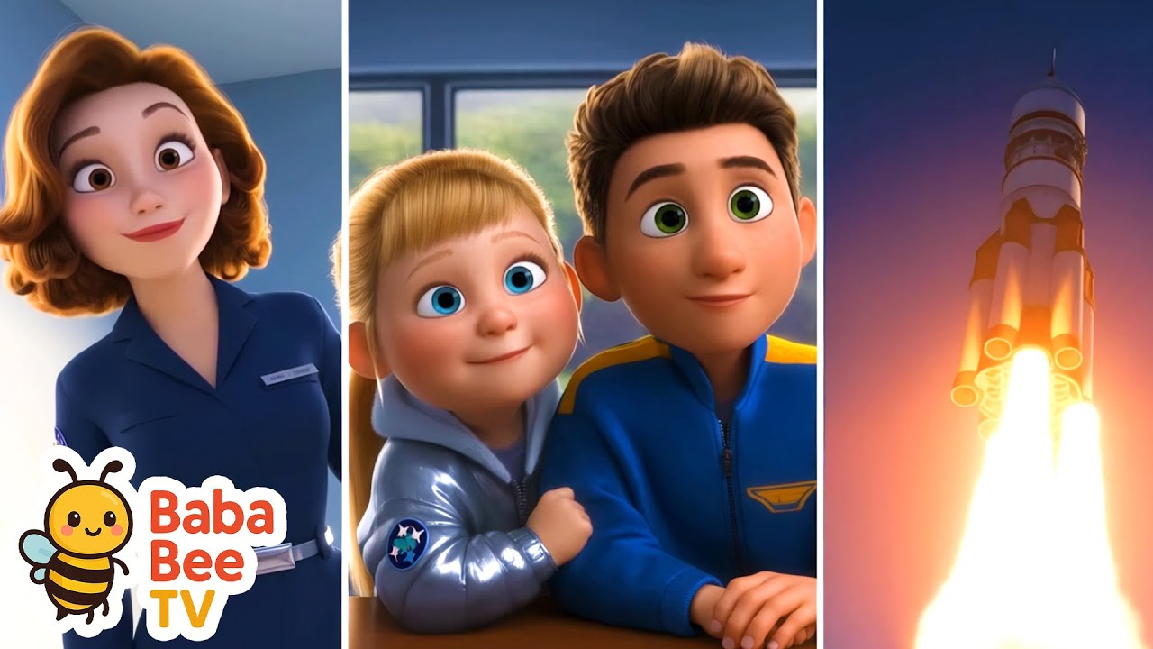 Space Rocket Adventure 🚀✨ | Fun Nursery Rhyme for Kids | Planets, Stars & Aliens Song