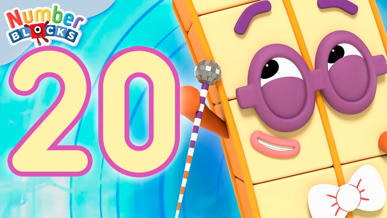 Every Appearance of Numberblock 20! 🟨🟨 | Learn to Count for Kids | Number Cartoon | Numberblocks