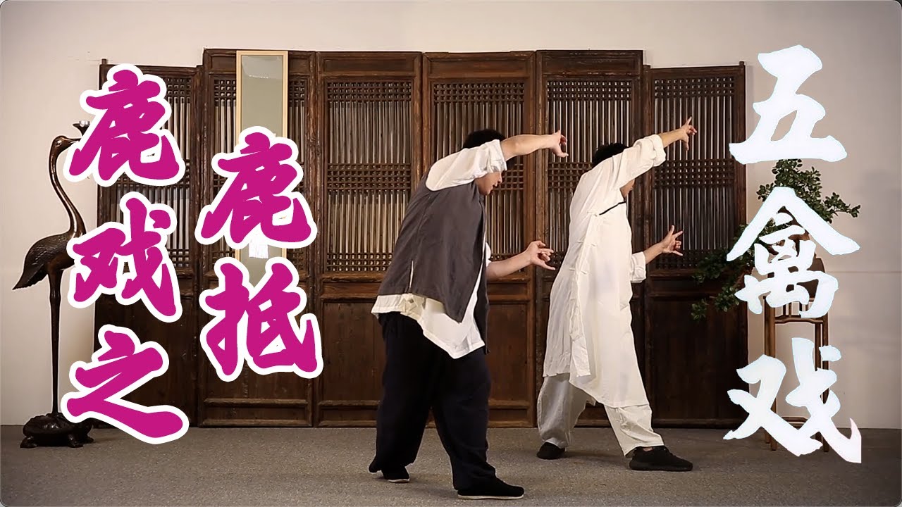 五禽戏：鹿戏之鹿抵，疏肝理气去心火，拉筋转肋练细腰 | 柔筋三十六式【元和堂ꔷ迷罗】