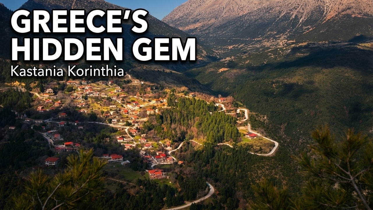 Kastania Korinthia: An authentic mountain village for relaxation and exploration GREECE in4k!
