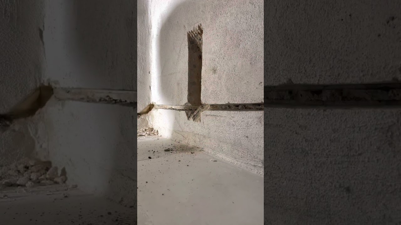 Montering / fastgørelse af indmuringsdåse i betonmur