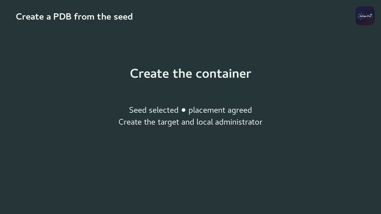 Oracle DBA Lesson 48A &mdash; Create a PDB from the Seed