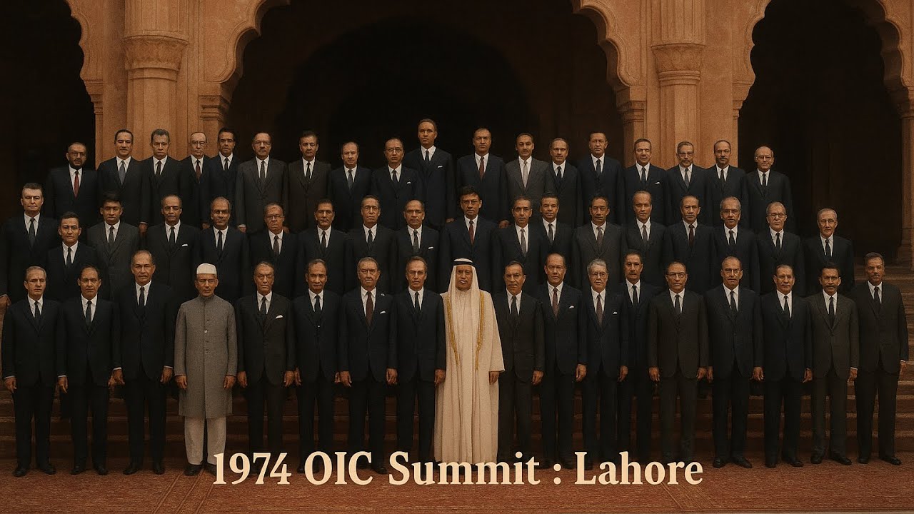 OIC summit Lahore Pakistan 1974 #PakistanHistory #IslamicHistory #Shorts #ViralHistory #aibaby 