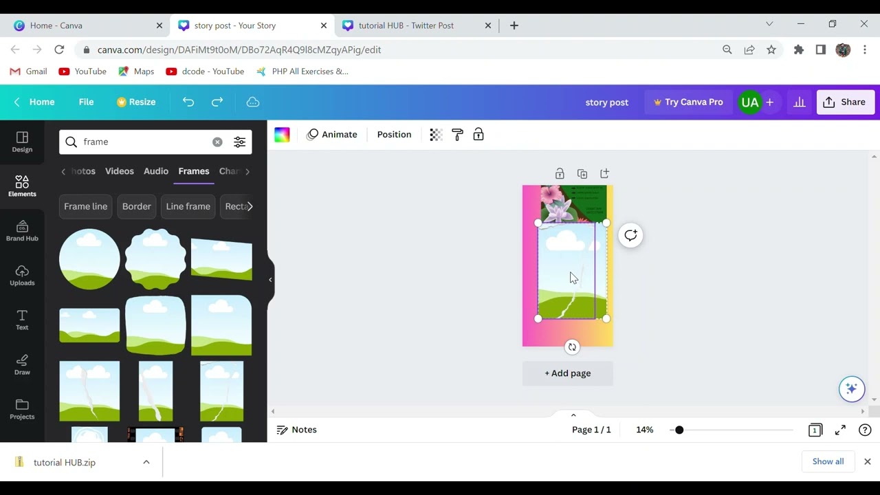 Tutorial Hub| How to make social post design