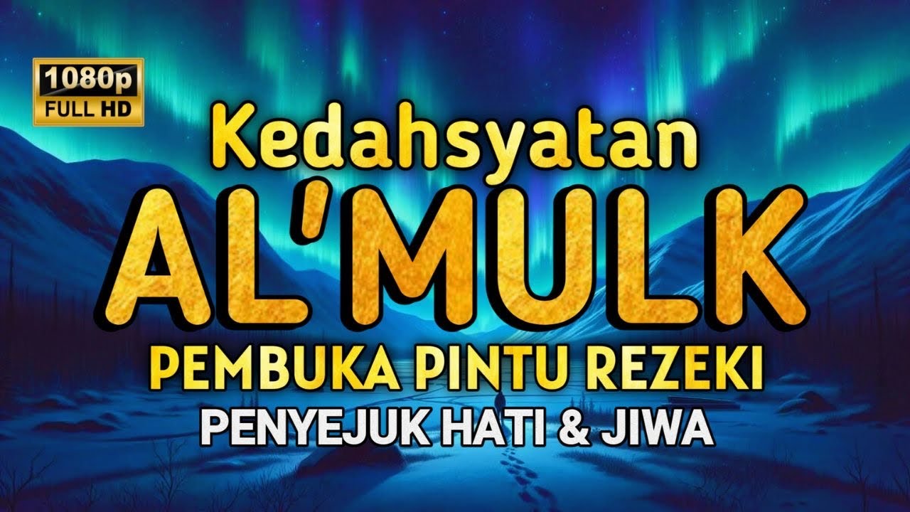 MUROTTAL AL'QURAN MERDU PENGANTAR TIDUR, SURAH AL MULK  PEMBUKA PINTU REZEKI , TERHINDAR SIKSA KUBUR