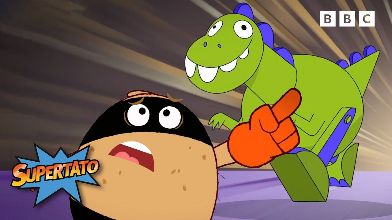 DANGER in the Supermarket! 🛒🦖 FUNNY Superhero Moments and Best Bits for Kids 🤪 | Supertato