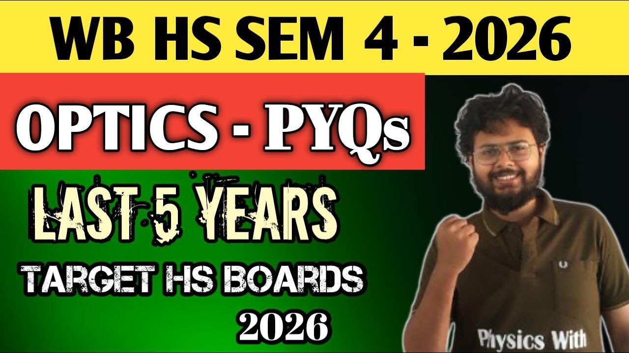 Target Sem 4 2026 : OPTICS - Last 5 years PYQs !!🔥🔥❤️❤️