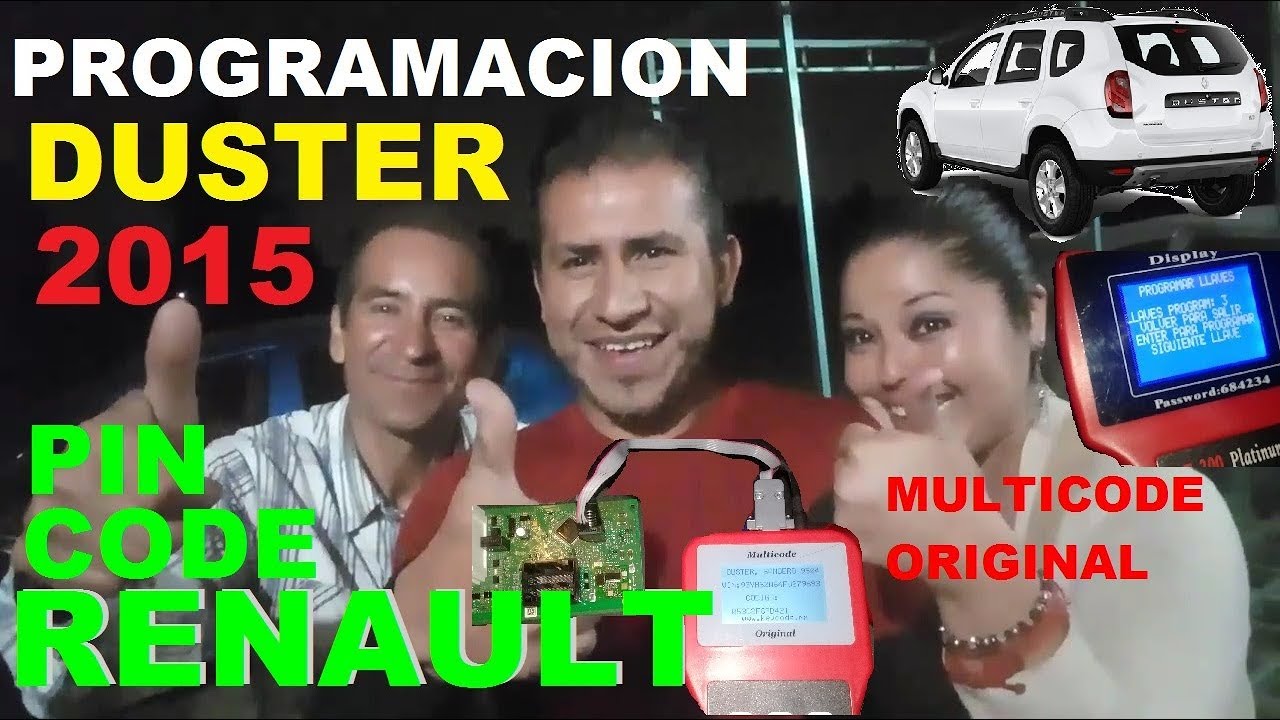 Programación De Llave RENAULT DUSTER 2015 Extracción De PIN CODE con MULTICODE