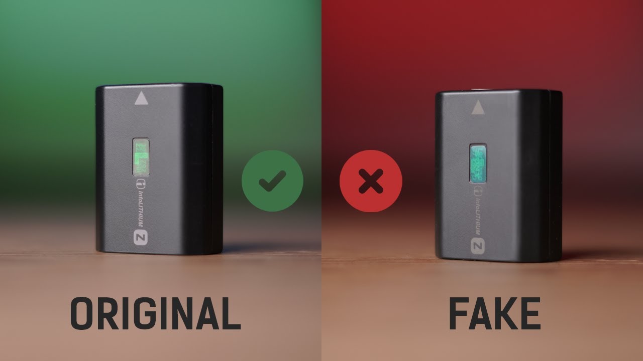 Original NP-FZ100 Battery VS Fake NP-FZ100 Battery | How to distinguish the Fake from the Genuine