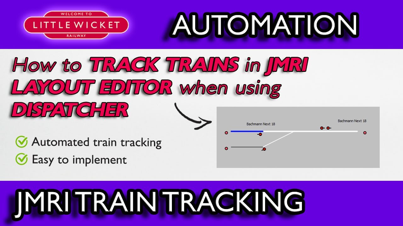 Automated Train Tracking in JMRI Layout Editor when using Dispatcher
