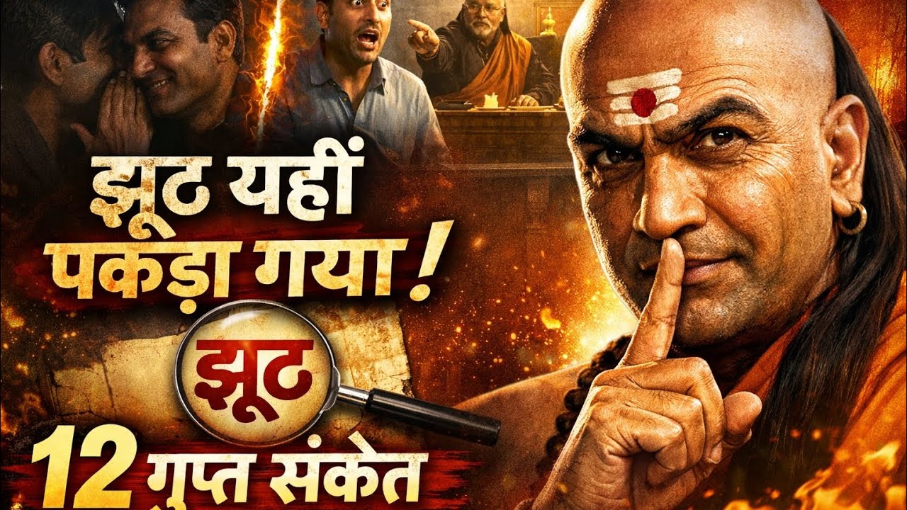 झूठ पकड़ने की चाणक्य कला | 12 संकेत जिनसे झूठ तुरंत सामने आ जाता है | Chanakya Niti
