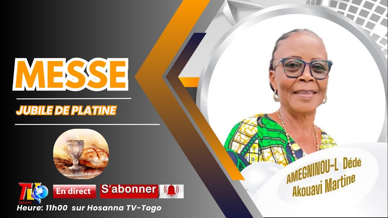 MESSE JUBILE DE PLATINE // Maman Dédé Martine AMEGNINOU