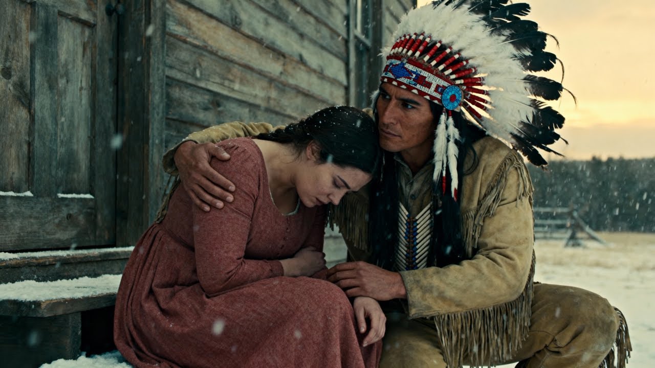 The Widow Hadn’t Been Touched in Years — Until the Lakota Warrior Gently Held Her in the Snow