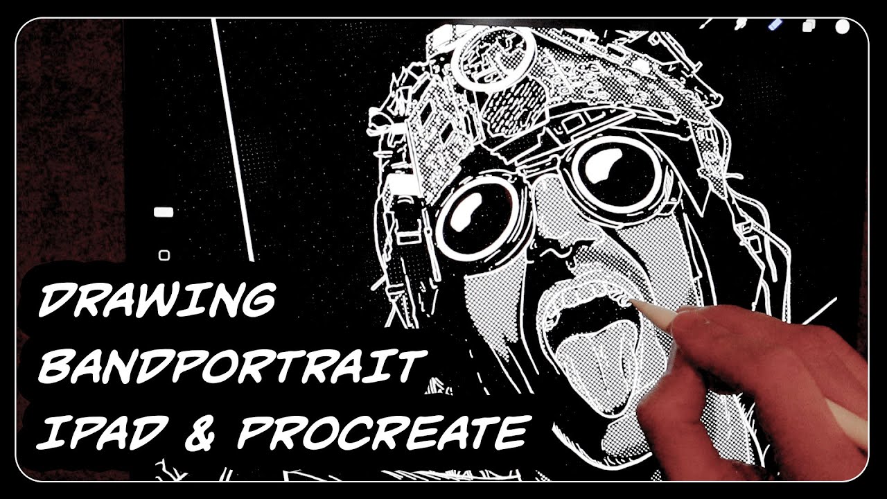 Making of |  Bandportrait with iPad and Procreate