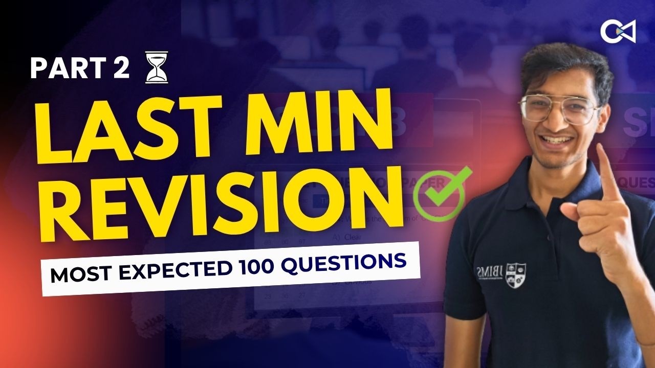 100 Most Expected MBA CET questions 2026 | Part 2 | Last minute revision