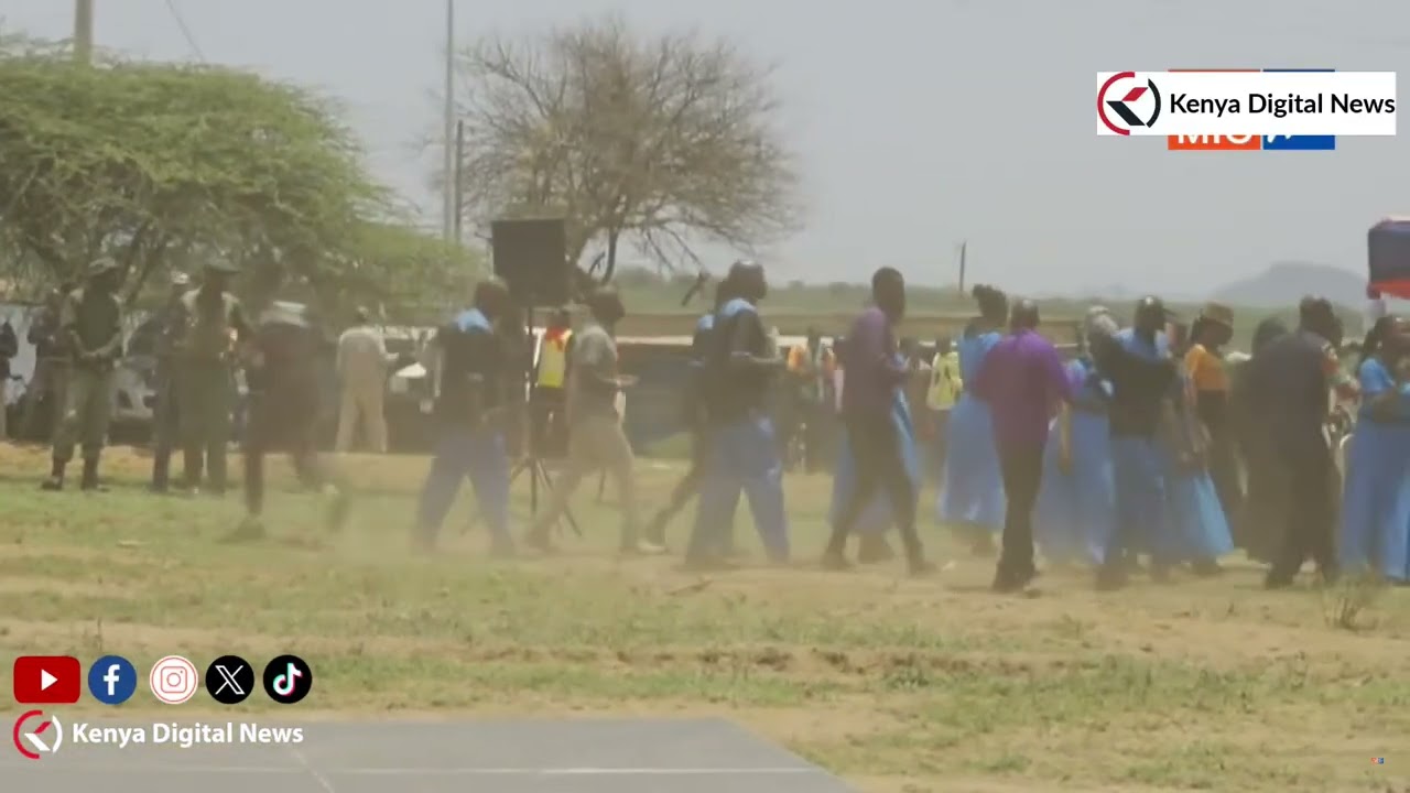 Raila Odinga lands in Laikipia for the burial ceremony of the late Laikipia North MP Lempurkel!!