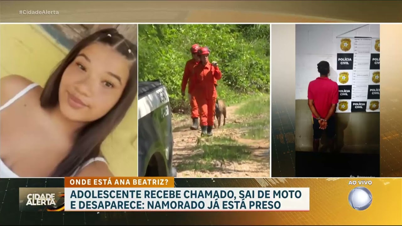 Polícia procura adolescente desaparecida após sair de moto com homem mais velho | CIDADE ALERTA