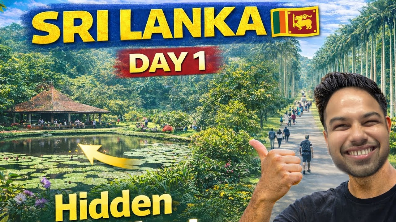 Sri Lanka Travel Vlog | Royal Botanical Garden & Kandy Cultural Show #srilanka 