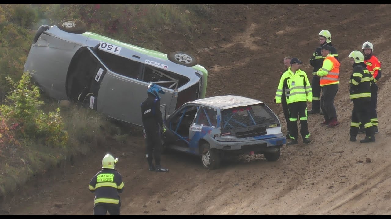 2025.10.11. Autocross Losonc - Adrián Skraba (SVK) és Tibor Siago (SVK) Honda Crash