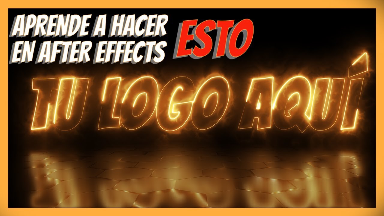 Cómo hacer TEXTO NEON animado after effects editable - Animación de Logos Con Saber After Effects