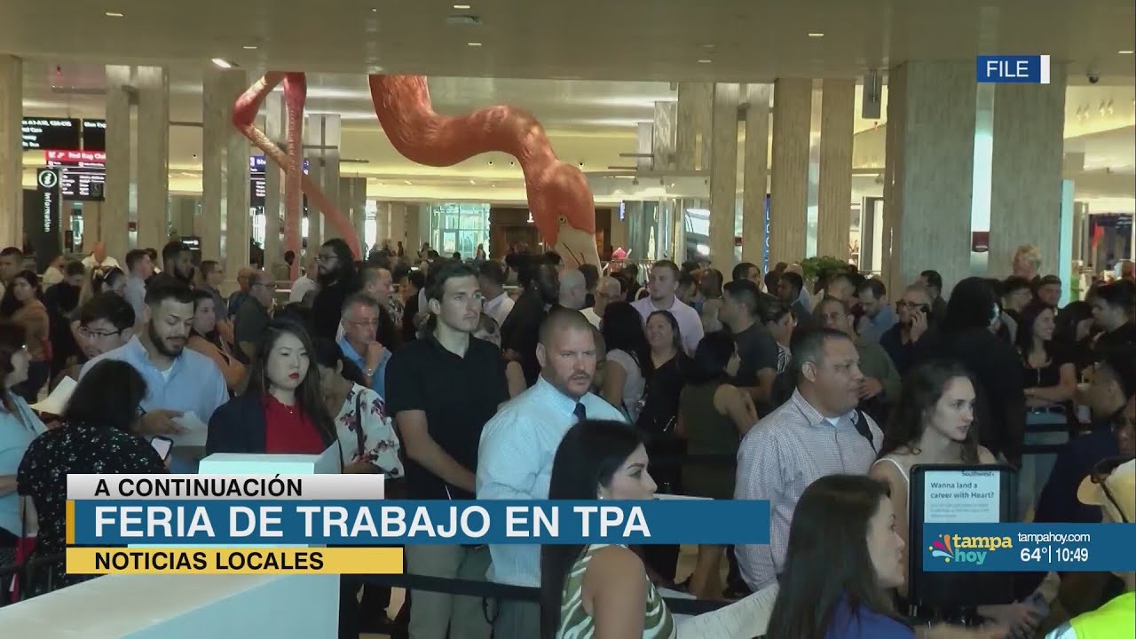 Realizan fuera de empleo en el Aeropuerto Internacional de Tampa